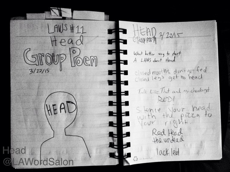 group poem head LAWS