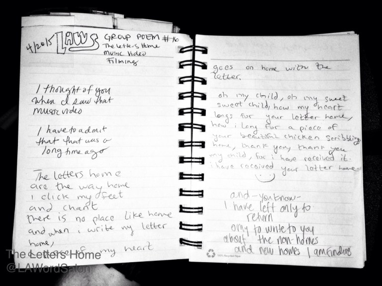 group poem letters home