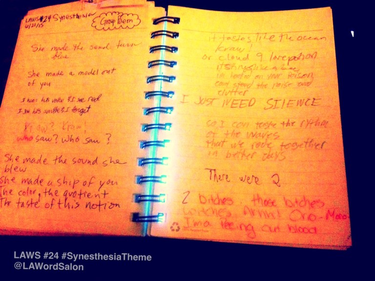 lawordsalon group poem synesthesia