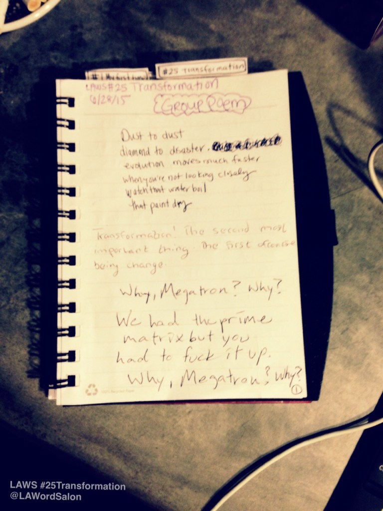 lawordsalon group poem transformation