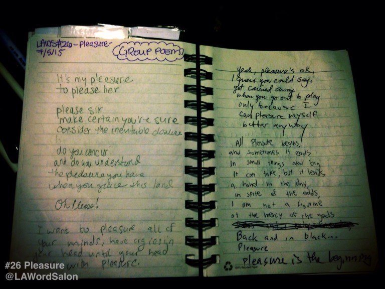 lawordsalon group poem pleasure