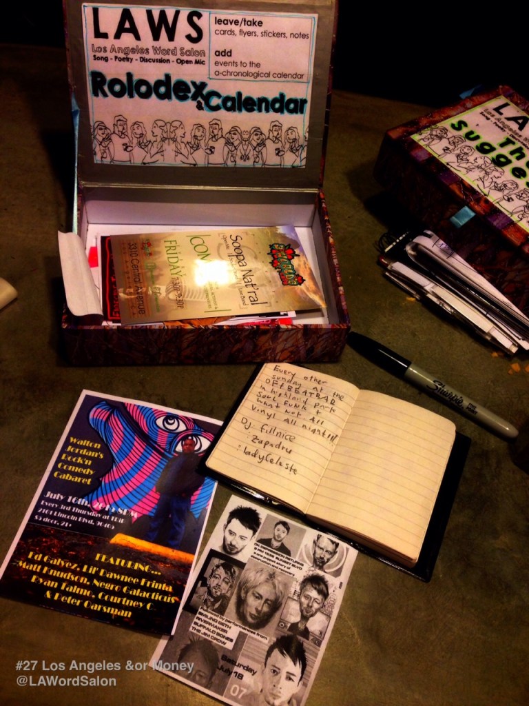 LAWordSalon Calendar LA Money