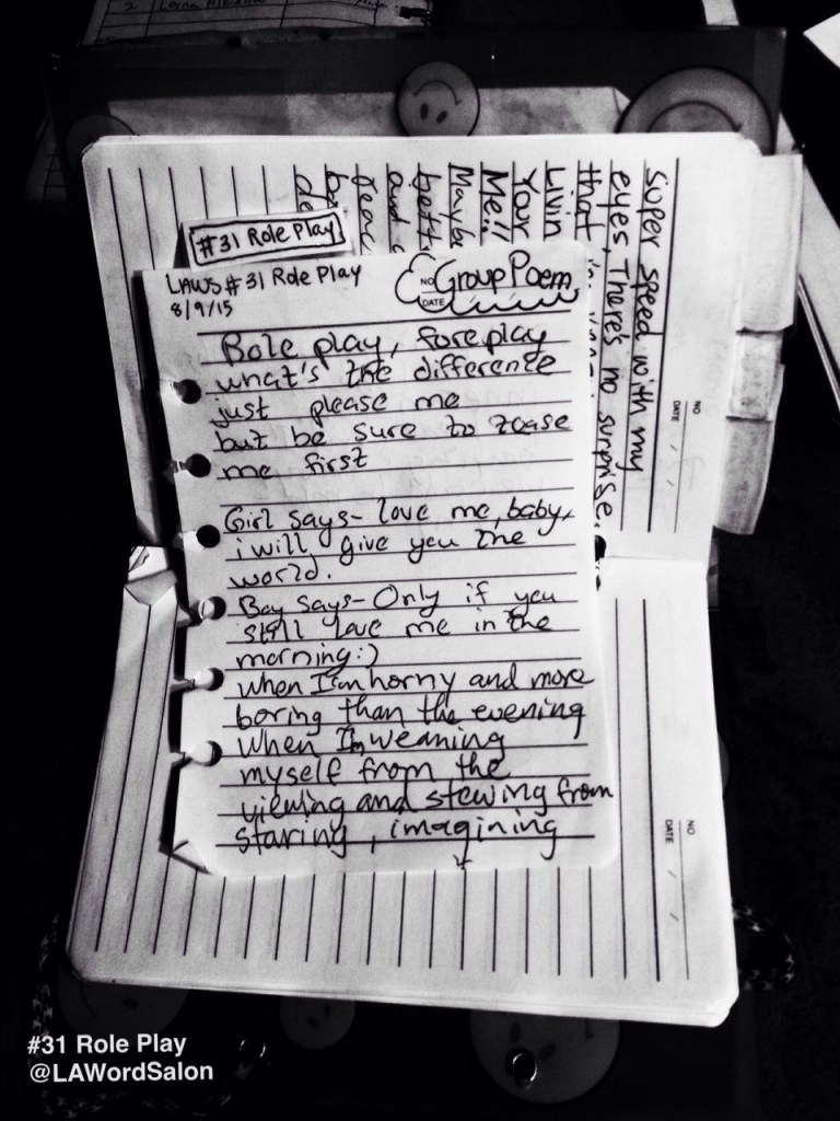 lawordsalon group poem role play