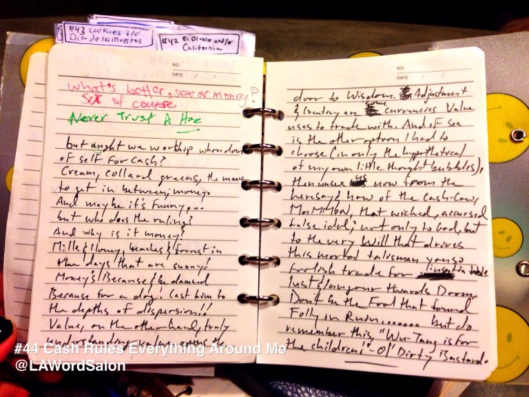 lawordsalon group poem cash rules everything around me